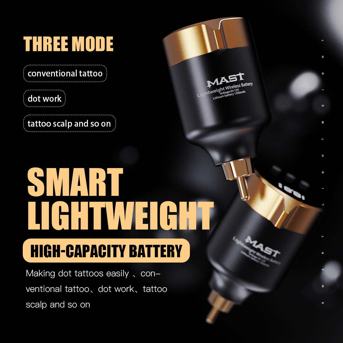 Dragonhawk Mast T1 Wireless Battery Tattoo Power Supplies