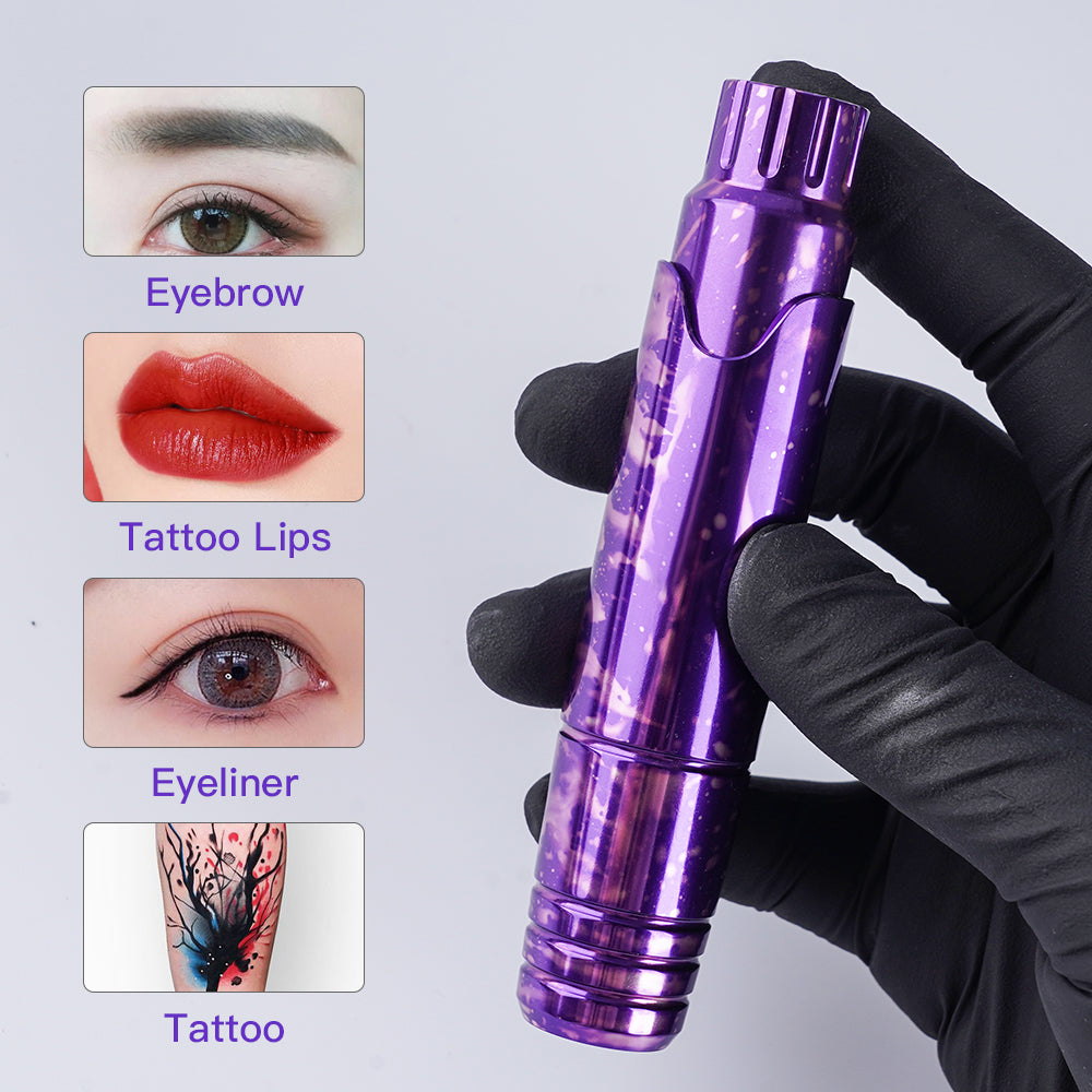 Mast P10 Rotary Pen Machine for Permanent Makeup SMP Cartridge Tattoo Gun Army Purple