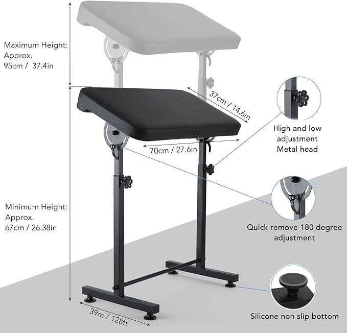 Large Panel Tattoo Armrest